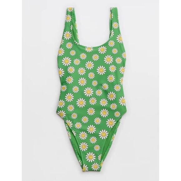 NWT Aerie Women's Smiley Birthday Scoop Cheekiest One Piece Swimsuit Size Small - Picture 3 of 8